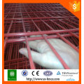 Double Wire Mesh Fence Panel / Ornamental Double Loop Wire Fence / Lattice Fence Panels